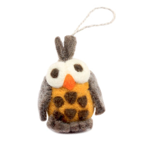 Felt Barn Owl Ornament EO-82