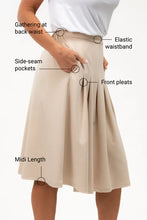 Load image into Gallery viewer, SS26 TERRERA 315200 EDEN PLEATED MIDI SKIRT
