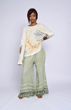 Load image into Gallery viewer, SS26 PAPERLACE PLP-49 GAUZE FLARE PANT WITH LACE
