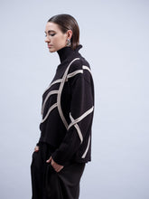 Load image into Gallery viewer, FW26 HAAKO GEOMETRIC DESIGN KNIT SWEATER
