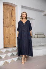 Load image into Gallery viewer, EMILIAS BUTTON DRESS 16325
