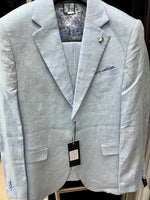 Load image into Gallery viewer, Ss24-2334-ROCK Light Blue Blazer - 100% Linen
