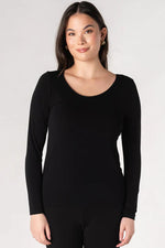 Load image into Gallery viewer, AURORA SEAMLESS LONG SLEEVE BLACK
