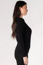 Load image into Gallery viewer, AURORA SEAMLESS LONG SLEEVE BLACK

