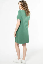Load image into Gallery viewer, LILAH TWIST KNOT T-SHIRT DRESS
