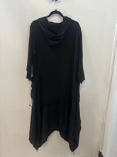Load image into Gallery viewer, FW 24 443 Long Hooded Black Dress
