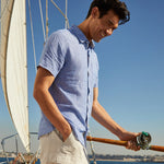 Load image into Gallery viewer, EASY LINEN STRIPED SHIRT PB5216
