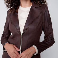 Load image into Gallery viewer, FAUX SUEDE JACKET C6270
