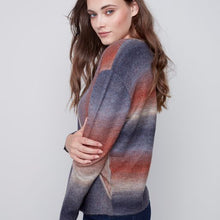 Load image into Gallery viewer, V NECK CROSS SWEATER C2608
