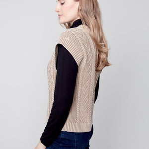 V-NECK KNIT VEST C2527