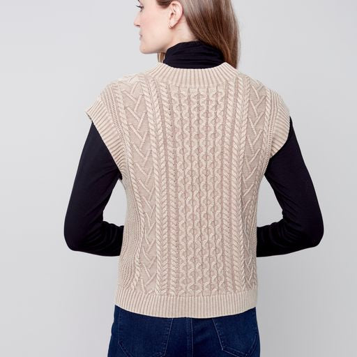 V-NECK KNIT VEST C2527