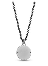 Load image into Gallery viewer, ARZ STEEL--BLACK &amp; GOLD COMPASS PENDANT AS-P70-24
