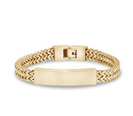 Load image into Gallery viewer, ARZ STEEL--FRANCO ID BRACELET--8&quot; 8MM GOLD DOUBLE AS-B253-8
