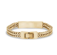 Load image into Gallery viewer, ARZ STEEL--FRANCO ID BRACELET--8" 8MM GOLD DOUBLE AS-B253-8

