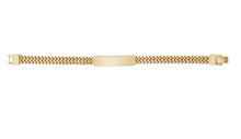 Load image into Gallery viewer, ARZ STEEL--FRANCO ID BRACELET--8" 8MM GOLD DOUBLE AS-B253-8
