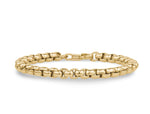 Load image into Gallery viewer, ARZ STEEL--ROUND BOX BRACELET--6MM GOLD STEEL AS-B307G-8
