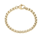 Load image into Gallery viewer, ARZ STEEL--ROUND BOX BRACELET--6MM GOLD STEEL AS-B307G-8
