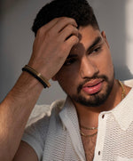 Load image into Gallery viewer, ARZ STEEL--FRANCO BRACELET--8" 8MM GOLD DOUBLE AS-B252-8
