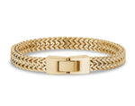 Load image into Gallery viewer, ARZ STEEL--FRANCO BRACELET--8" 8MM GOLD DOUBLE AS-B252-8
