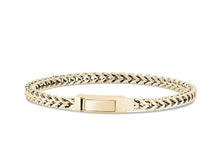 Load image into Gallery viewer, ARZ STEEL--FRANCO LINK BRACELET--8" 4MM GOLD STEEL AS-B202-8
