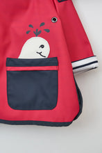 Load image into Gallery viewer, S24 BABY WHALES RAINCOAT COTTON LINING C3127
