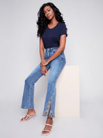 Load image into Gallery viewer, SS24 FLOWER DENIM PANT C5475/431A
