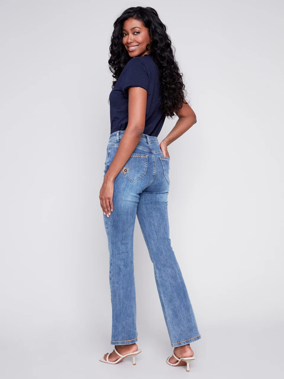SS24 FLOWER DENIM PANT C5475/431A