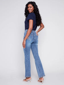 SS24 FLOWER DENIM PANT C5475/431A