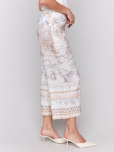 Load image into Gallery viewer, PRINTED LINEN STRETCH PANTS
