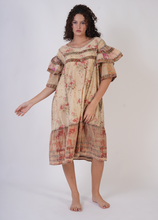 Load image into Gallery viewer, SS26 PAPERLACE TWO TONE FLOWER PRINT DRESS
