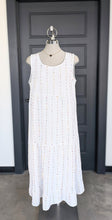 Load image into Gallery viewer, SS26 ACA20480 WHITE STRIPED COTTON TANK DRESS
