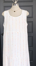 Load image into Gallery viewer, SS26 ACA20480 WHITE STRIPED COTTON TANK DRESS
