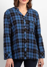 Load image into Gallery viewer, PLAID MANDARIN SHIRT H75830
