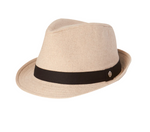 Load image into Gallery viewer, Womens Fedora Pippa in Stone - HFL-0153-147
