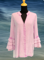 Load image into Gallery viewer, ss25 WAFFLE RUFFLE SLEEVE YY 88521
