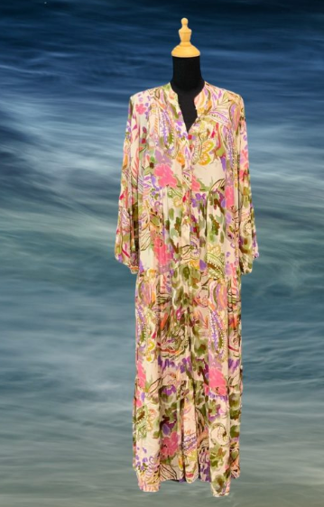 ss25  FLORAL DRESS POCKET BES 8526
