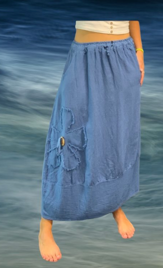 ss25 BUTTON SKIRT RO 3186