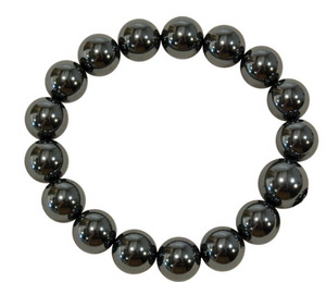 HEMATITE BEAD BRACELET