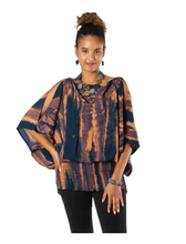 Load image into Gallery viewer, TIE DYE SPLIT SHOULDER TOP
