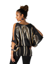 Load image into Gallery viewer, TIE DYE SPLIT SHOULDER TOP
