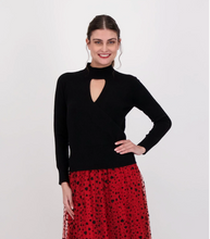 Load image into Gallery viewer, Mock Sweater w Cutout 523505
