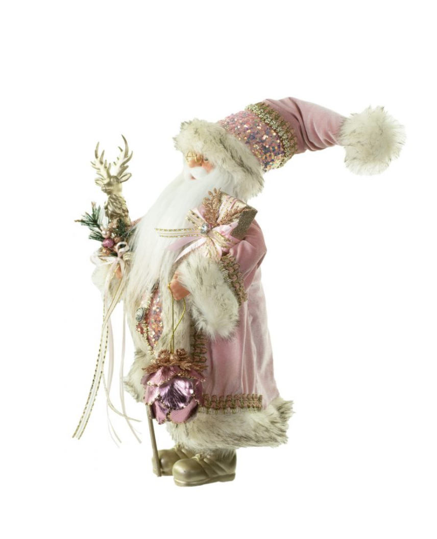 Pink Standing Luxurious Santa ST19191P