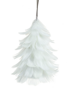 White Feather Tree Ornament DK2368