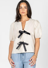 Load image into Gallery viewer, RUFFLED TIE BLOUSE (C'EST MOI)

