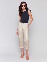 Load image into Gallery viewer, FOIL CUFF STRAIGHT LEG PANTS
