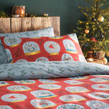 Load image into Gallery viewer, Riva Home - Twelve Days of Christmas Festive Duvet Cover Set Red
