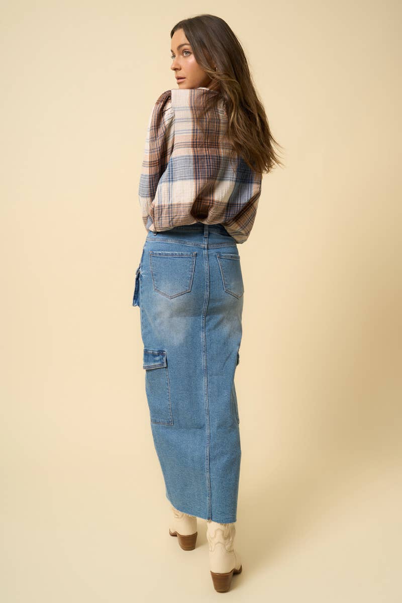 Insane Gene USA - SUPER MAXI CARGO SKIRT: L