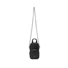 Load image into Gallery viewer, Pixie Mood - Cassandra - Recycled Vegan Phone Crossbody - Black Pebbled
