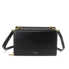 Load image into Gallery viewer, Pixie Mood - Jane 2-in-1 - Recycled Vegan Crossbody Bag - Black
