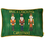 Load image into Gallery viewer, Riva Home - Nutcracker Cracking Christmas Cushion Green
